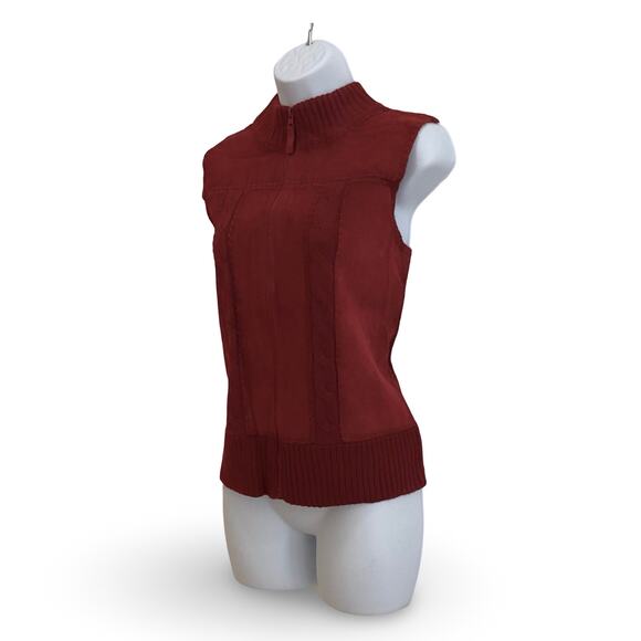 Suede Front Zip Vest - Picture 2 of 7